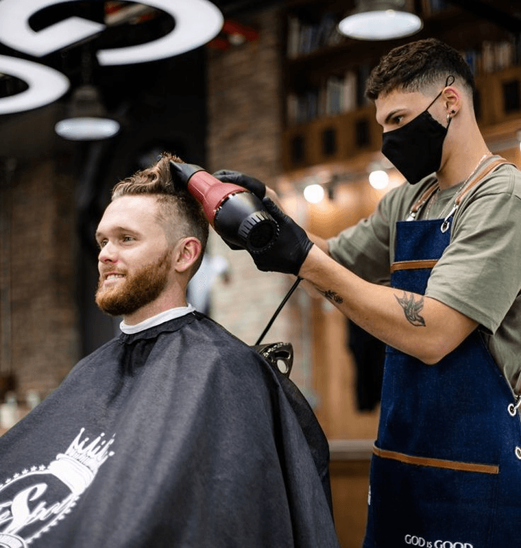 Barbershop styling session
